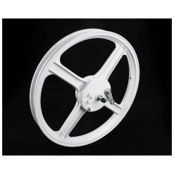 Rad VORNE PIAGGIO 16 Zoll aus Guss (komplett) in WEISS (für Ciao)