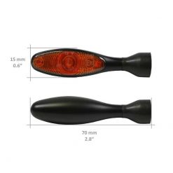 Blinker Kellermann (1 Stück) MICRO LED in schwarz/orange E11-12-Homologier