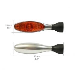 Blinker Kellermann (1 Stück) MICRO LED in matt-chrom/orange E-Homologiert