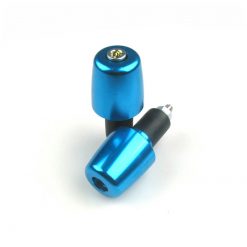 Lenkerendzapfen (rund-konisch-gross) Buzzetti aus Alu in BLAU (Ø 29.7 x 32