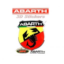 Sticker ABARTH 3D SCUDETTO (Höhe: 80mm)