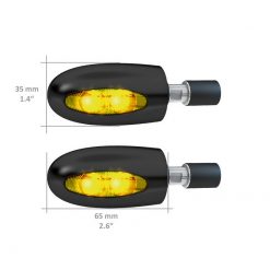 Blinker Kellermann (1 Stück) BL 1000 DARK in alu schwarz/schwarz (Einbau a