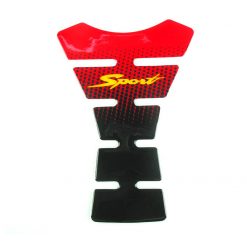 Tank Protektor VICMA SPORT aus Silikon in SCHWARZ-ROT (25 x 17cm)