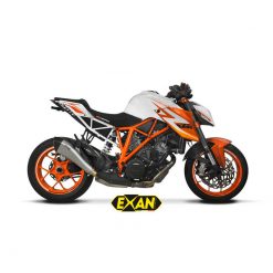 Auspuff EXAN X-Black Evo in inox zu KTM (CH-Hom)