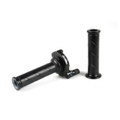 Gasdrehgriff DOMINO mit schwarzem Griff zu Monozylinder Fahrzeugen