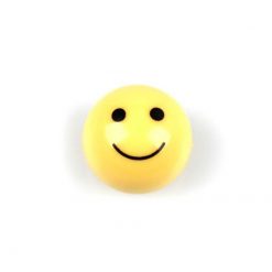 Ventildeckel MOPED KINGS (Paar) SMILEY in gelb