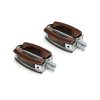Pedalen UNION (Paar) in Braun zu Oldtimer Mofas (Original Piaggio SC)