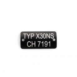 Typenschild X30NS CH 7191