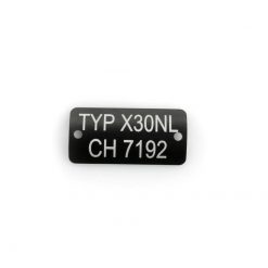 Typenschild X30NL CH 7192