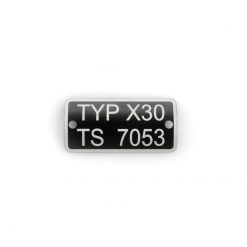 Typenschild X30 TS 7053