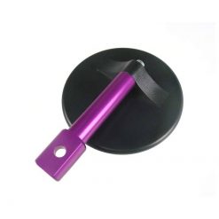 Rückspiegel Motacc aus Alu in VIOLETT Spiegelfläche (50cm2) (Einbau am Len