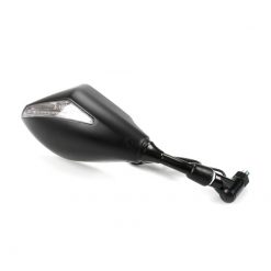 Spiegel VICMA DE LUXE in SCHWARZ mit LED Blinker (147 x 91mm) RECHTS (Befe