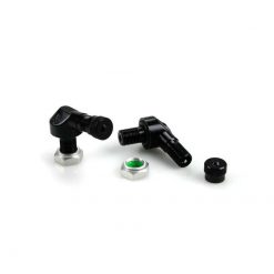 Reifenventile Ariete (Paar) für Felgen Tubeless Ø 8.3mm in SCHWARZ