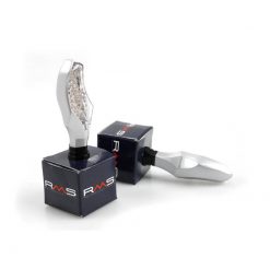 Blinker RMS (Paar) DEMON aus ALU in Silber / transparentem Glas mit LED (E