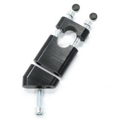 Klemmböcke Motacc eckig - 34° (Paar) in SCHWARZ (Ø 22mm, Höhe: 58mm) (Befe