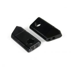 Klemmböcke Motacc eckig - 34° (Paar) in SCHWARZ (Ø 22mm, Höhe: 67mm) (Befe