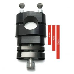 Klemmböcke Motacc BIGbar - 34° (Paar) - B-King in SILBER (Ø 28.5mm, Höhe: