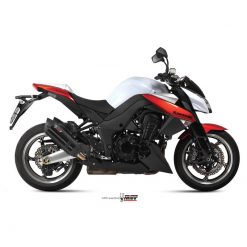 Auspuff MIVV SUONO in Edelstahl- Schwarz zu Kawasaki (CH- Homologiert)
