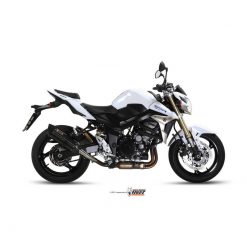 Auspuff MIVV SUONO in Edelstahl- Schwarz zu Suzuki (CH- Homologiert)