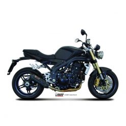 Auspuff MIVV SUONO - LOW DOWN in Edelstahl- Schwarz (CH- Homologiert) ben.