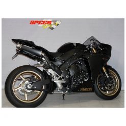 Auspuff BODIS GP1 in INOX/SCHWARZ (SS/BL) zu Yamaha (CH- Homologiert)