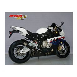 Auspuff BODIS GP1-R in INOX/SCHWARZ (SS/BL) zu BMW (CH- Homologiert)