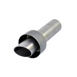 Dezibelkiller AKRAPOVIC in V4A zu HEXAGONAL LINKS (Aussen: 53mm / Innen: 3