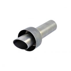 Dezibelkiller AKRAPOVIC in V4A zu HEXAGONAL LINKS (Aussen: 53mm / Innen: 3