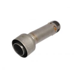 Dezibelkiller AKRAPOVIC in V4A zu HEXAGONAL RECHTS (Aussen: 43mm / Innen: