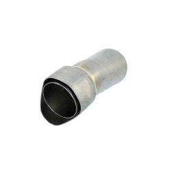 Dezibelkiller AKRAPOVIC in V4A zu HEXAGONAL (Aussen: 70 x 50mm / Innen: 40