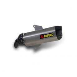 Auspuff AKRAPOVIC SLIP-ON in TITAN mit CARBON-ENDCAP zu Aprilia / Gilera (