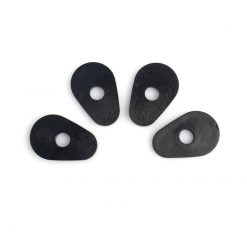Blinkerplättchen RIZOMA Paar (Adapter) in SCHWARZ zu Ducati / MV Agusta /