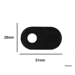 Blinkerplättchen RIZOMA Paar (Adapter) in SCHWARZ zu Ducati / Honda / Kawa