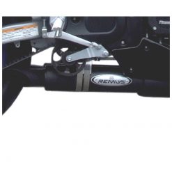 Auspuff REMUS RUND 2x Ø 90mm in EDELSTAHL SCHWARZ zu Buell (CH- Homologier