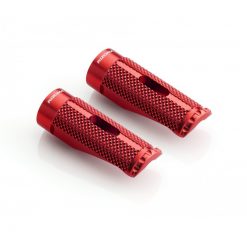 Fussraster RIZOMA (Paar) PRO Fahrer oder Sozius in ROT (benötigt Adapter)