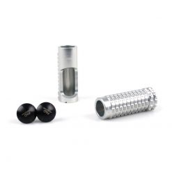 Fussraster RIZOMA (Paar) B-PRO Fahrer oder Sozius in SILBER (benötigt Adap