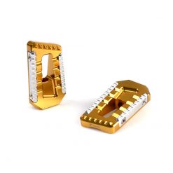 Fussraster RIZOMA (Paar) TOURING Fahrer oder Sozius in GOLD (benötigt Adap