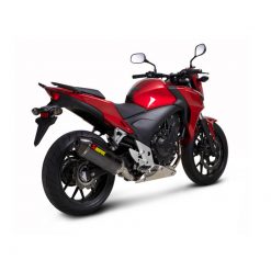 Auspuff AKRAPOVIC (SLIP-ON) in TITAN mit CARBON-ENDCAP zu Honda (CH Homolo