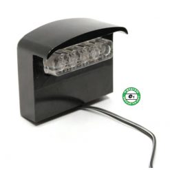 Kennzeichenbeleuchtung MOTACC SMD-LED in SCHWARZ UNIVERSAL aus ALU (E-Homo