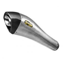 Auspuff EXAN X-Black Evo in inox zu Suzuki (CH-Hom)