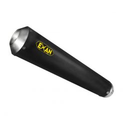 Auspuff EXAN Conic Tipo 2 in inox-schwarz zu Suzuki (CH-Hom)