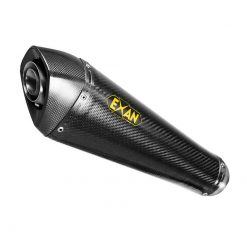 Auspuff EXAN X-Black Conic in carbon zu Triumph (CH-Hom)