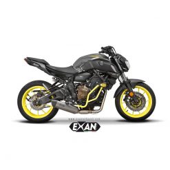 Auspuffanlage EXAN X-Black Oval in titan zu Yamaha (CH-Hom)
