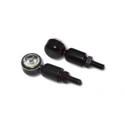 Blinker SHIN YO (Paar) MC 1 aus ALU mit HI-POWER LED in SCHWARZ/KLAR (M6 -
