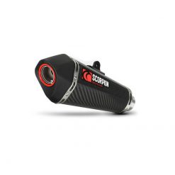 Sticker SCORPION RED POWER aus Kunsstoff - 12.7 x 3.5cm - temperaturbestän