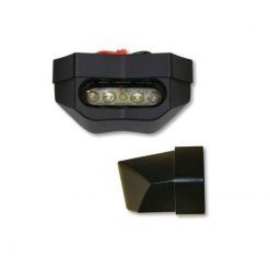 Kennzeichenbeleuchtung M11 WAVE aus ALU in SCHWARZ mit 4x SMD-LED (