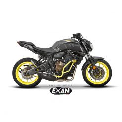 Auspuffanlage EXAN X-Black Oval in inox-schwarz zu Yamaha (CH-Hom)