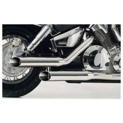 Auspuff FALCON CROMO LINE (2 in 2) in Inox zu Yamaha (CH-Homologiert)