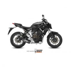 Auspuffanlage MIVV SPEED EDGE in Edelstahl- Schwarz zu Yamaha (CH- Homolog