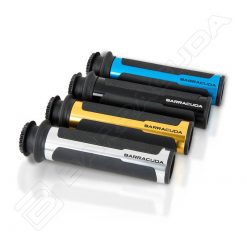 Griffe BARRACUDA (Paar) RACING (Ø 22 x 120mm) aus Alu in BLAU/SCHWARZ (off